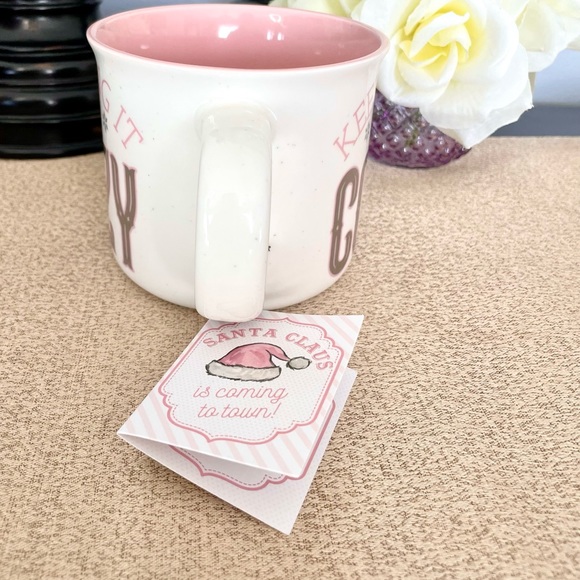 NWT KEEPING IT COZY ❄️ Metallic Ceramic Mug - Picture 7 of 8